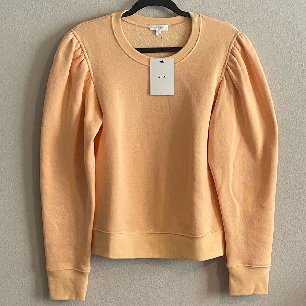 A.L.C. Orange puff sleeve seater